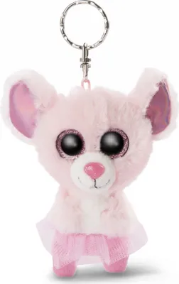 Produktbild von Nici Glubschis Pluchen Keychain Balerina Muis Yammy, 9 cm