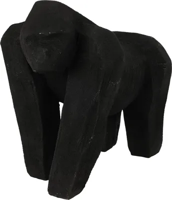 Zdjęcie produktu dla Statuetka goryla, 21x23cm, czarna
