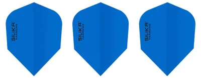 Produktbild von Harrows - Dart Flights, Kieselerde, unifarben 3er-Pack PP4742 (Einheitsgröße) (Blau)