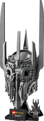 Produktbild von LEGO Icons Der Herr der Ringe: Saurons Helm - Modellbau für Erwachsene zum Ausstellen - inkl. dem Einen Ring & einer Sammler Minifigur - DIY Geschenkidee für Filmfans - 11373