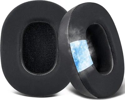 Productafbeelding van Vervangende Koel-gel Oorkussens voor Bluetooth Hoofdtelefoons - Geluidsisolatie met IJszijde Stof
