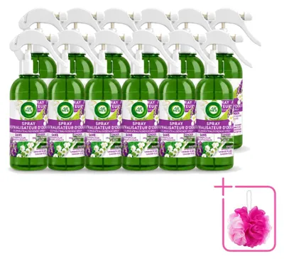 Zdjęcie produktu dla 12 sztuk sprayu do pomieszczeń Air Wick Active Fresh, zapach lawendy i lilii, pojemność 237 ml - zestaw ekonomiczny