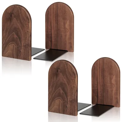 Produktbild von Set mit 2 Holzbuchstützen für Bücher und Dokumente