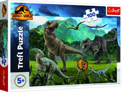 Obrázek produktu pro Trefl 16441, 100 kusů, Dinosauři, 5 rok/roky