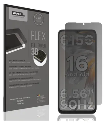 A product package for a screen protector is shown next to a smartphone with a screen protector applied.