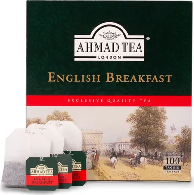 Image de Thé Ahmad - English Breakfast 200gr - 100 sachets