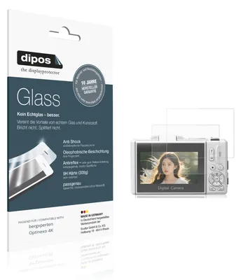 Produktbild von 2x Schutzfolie für bergxperten Optinexo 4K matt - Anti-Shock 9H Folie dipos Glass Kunststoffglas