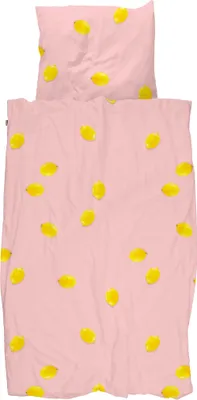 Produktbild von SNURK Bio-Baumwoll-Bettwäsche-Garnitur Lemon Größe 135x200cm+80x80
