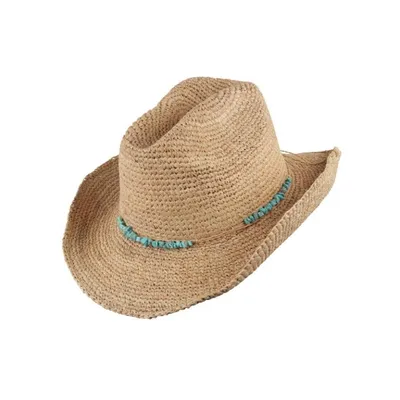 Immagine prodotto di SCIPPIS Cappello di paglia BONDI NATUR S/M-L/XL Cappello estivo in rafia taglia - S-M