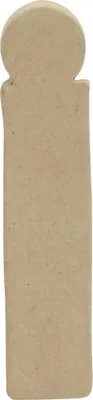 Produktbild von Décopatch 5x Pappmaché Kraft kleiner Buchstabe i 1,5x2x10,5cm Kartonbraun AC821C