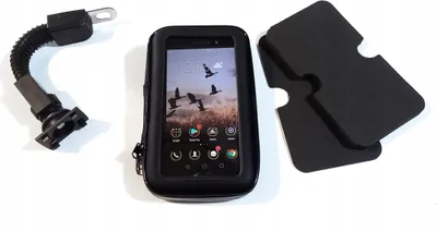 Obrázok produktu pre Univerzálny držiak na motorku s puzdrom pre satelitnú navigáciu, mobilný telefón, GPS - Growsun