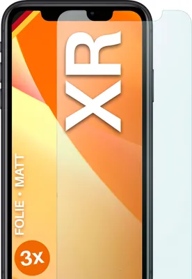 Produktbild von moex® 3x Schutzfolie kompatibel mit iPhone XR - Displayschutzfolie Anti Reflex Folie, Matt