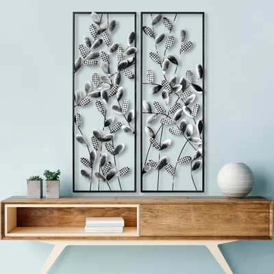 Immagine prodotto di Wallity, Olips, Accessorio decorativo da parete in metallo, 100 % METALLO, Multicolore, 32 x 90 cm