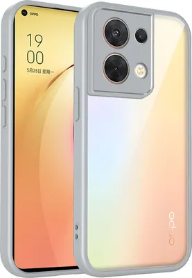 Obrázek produktu pro Pouzdro pro Oppo Reno8 5G průhledný zadní kryt s TPU rámečkem, odolné proti nárazům Šedá