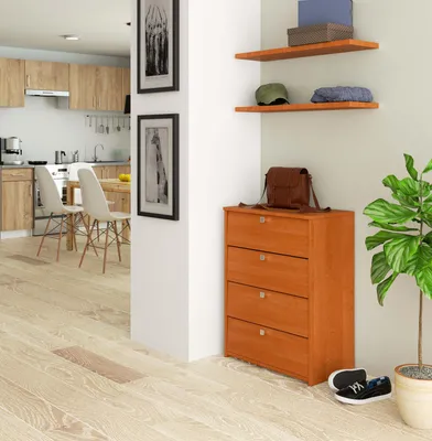 Obrázek produktu pro Skříňka na boty 60 cm se 4 dvířky, výklopná, do předsíně, komoda vysoká 80 cm, matná