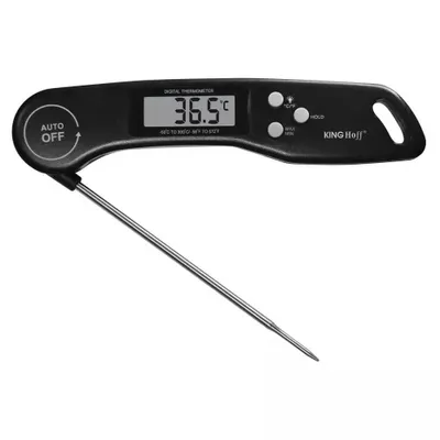 Produktbild von Kinghoff Elektronisches LCD-Lebensmittelthermometer KH1669, schwarz