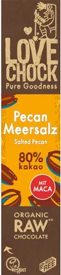 Produktbild von Lovechock -  Zartbitterschokolade mit Pecan/Maca - 40g