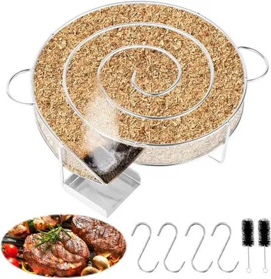 Produktbild von Rauchgenerator für Kaltrauch, 20 x 18 x 5 cm - Edelstahl - tragbar - ideal zum Kaltrauchen - Vemera