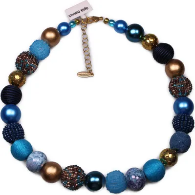 Immagine prodotto di Stephisimo New Bollywood Collana da donna blu-oro