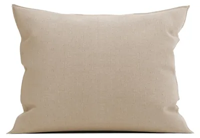 Productafbeelding van Heckettlane Kussenhoes van zandkleurige flanel, 50x50 cm - Gemaakt van 100% katoenen flanel