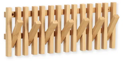 Obrázok produktu pre Zeller Present 13826, Nástenný, Bamboo, 7 háčik/háčiky, Drevo, 415 mm, 35 mm