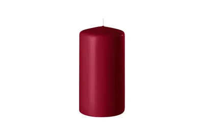 Produktbild von Stumpenkerze - Weinrot - Paraffinwachs - 6 x 10 cm - selbstlöschend