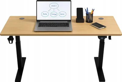 Produktbild von Ekspand | Schreibtisch Höhenverstellbar - 140 Cm - Elektronische Höhenverstellung 72-118 Cm - Esche