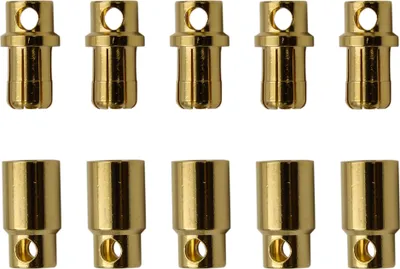 Produktbild von 5 Paar 8 mm Goldkontaktstecker Verbinder (Stecker/Buchse) Lochmulde