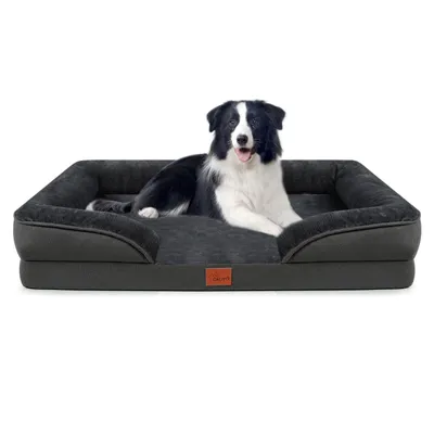 Produktbild von Tierbett orthopädisches Hundebett Memory Foam Ergonomisches Hundesofa, mit rutschfest abnehmbarem waschbarem Bezug