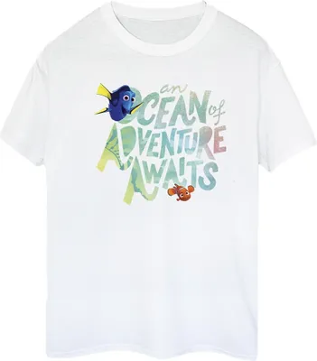 Produktbild von Disney - "Finding Dory Ocean Of Adventure" T-Shirt für Damen BI23047 (S) (Weiß)