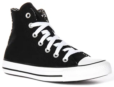 Produktbild von Converse A14940C in Schwarz Weiß für Uni – 3.5 UK - 36 EU - 3.5M/5.5F US / Black White