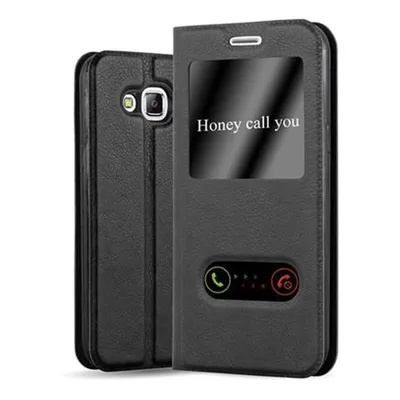 Image de Cadorabo Housse pour Samsung Galaxy J5 2015 Housse en noir Housse pour portable Book Case Cover Etui