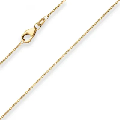 Produktbild von 1,2mm Ankerkette flach Goldkette Collier Halskette aus 585 Gold Gelbgold 42cm