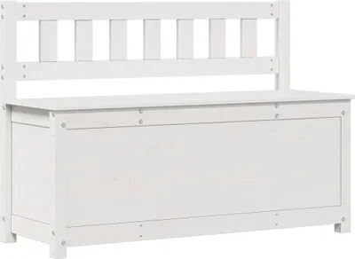 Obrázek produktu pro vidaXL Lavice bílá 110x41x76,5 cm Borovicový masiv
