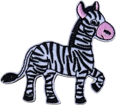 Produktbild von Zebra-Pferd-Emblem-Aufnäher zum Aufbügeln