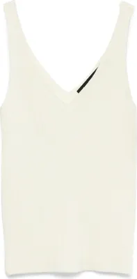 Produktbild von VERO MODA Geripptes Top Einfarbiges V-Ausschnitt Oberteil Ärmellos VMGLORY Größe: M