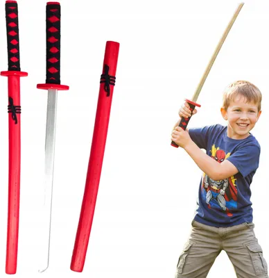 Produktbild von Lolex | Spielzeugschwert - Set Mit Scheide Und Griff - Holzkatana - 53 Cm