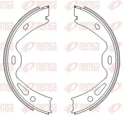 Produktbild von REMSA 4613.00 Handbremsbeläge für PORSCHE BOXSTER (986) Handbremse