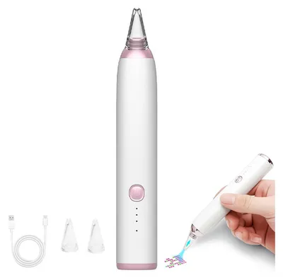 Produktbild von Automatischer Diamond Painting Stift, Diamant-Malstift mit 3 Aufsätze, 400mAh Akku, DIY-Bastelwerkzeuge