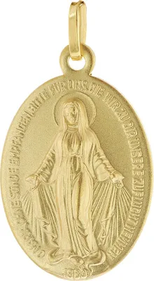 trendor 51935 Milagrosa Anhänger 585 (14K) Gold Medaille Madonna 1