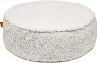 Image de Pouf rond pour pouf d'enfant Pouf d'enfant Fauteuil d'enfant, Bearly, Crème