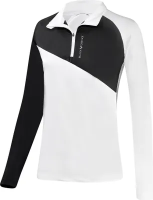 Produktbild von BLACK CREVICE - Damen Funktionsshirt/Skirolli/Midlayer | Farbe: Weiß/Schwarz | Größe: 38