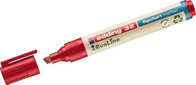 Produktbild von Edding - Filzstift 25 EcoLine rund 1mm rot | 10 Stück