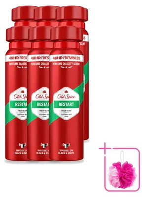 Obrázok produktu pre 6 kusov deodorantu Old Spice Restart vo spreji - 150 ml - balenie