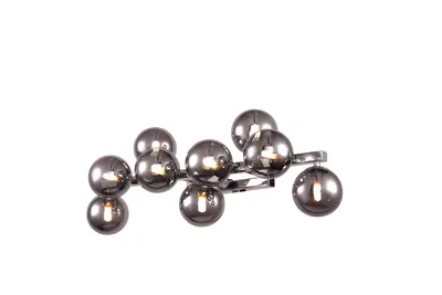 Produktbild von Maytoni Moderne Wandleuchte Dallas 9xG9 excl. in Chrom aus Metall Glas 28 W für Küche, Schlafzimmer, Wohnzimmer, Esszimmer, Lobby