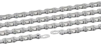 Zdjęcie produktu dla Łańcuszek Connex 9sE 9-rzędowy E-25 nikiel/stal szlachetna 132 ogniwa srebrne