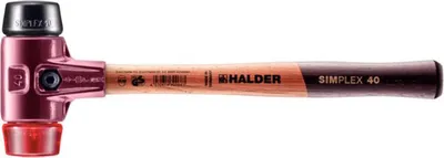 Produktbild von HALDER SIMPLEX Schonhammer Ø 40 mm Kopf: Gummi, Plastik