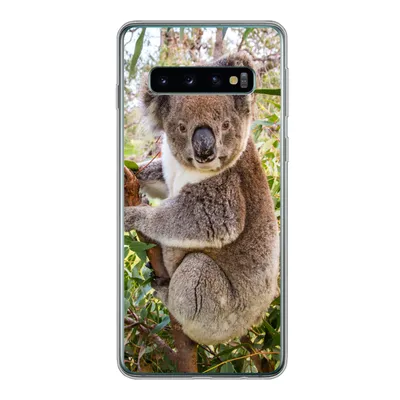 Produktbild von MuchoWow® Handyhülle Schutzhülle Hülle für Samsung Galaxy S10 Koala - Baum - Blätter - Kinder - Jungen - Mädchen Silikon Softcase Handy Hülle - Handytasche