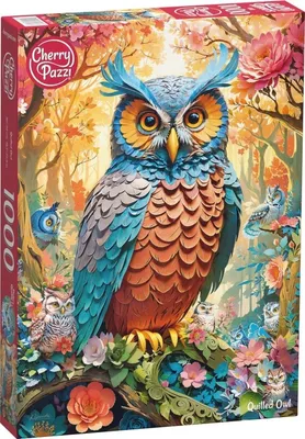 Obrázek produktu pro Puzzle 1000 CherryPazzi Quilled Owl 30776