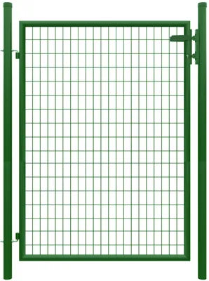 Produktbild von Strong Stabmattenzaun grün Einzeltor mit Pfosten BxH 125x170cm Gartentor Zauntor